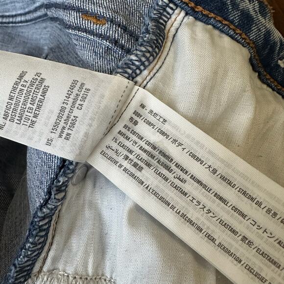 ABERCROMBIE & FITCH The Ankle Straight Jeans Blue Ultra High Rise - Picture 10 of 13